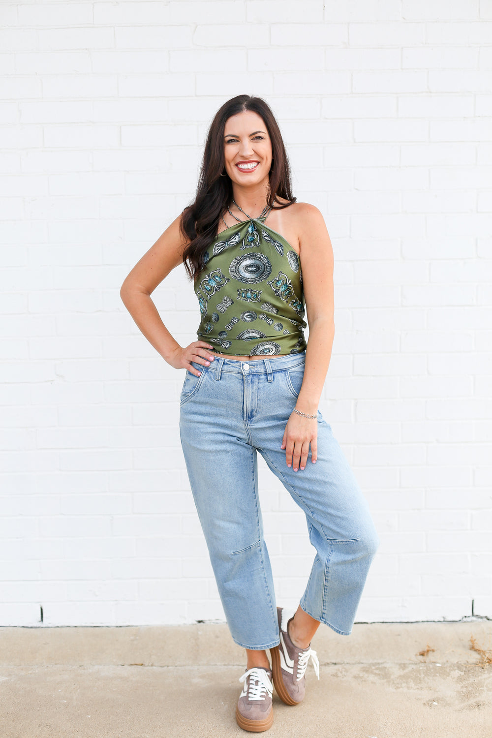 Sage Turqs and Conchos Wild Rag