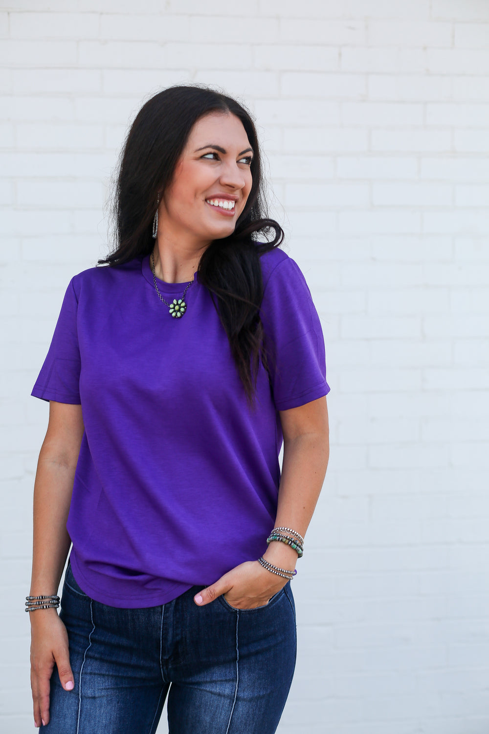 Purple Basic Tee