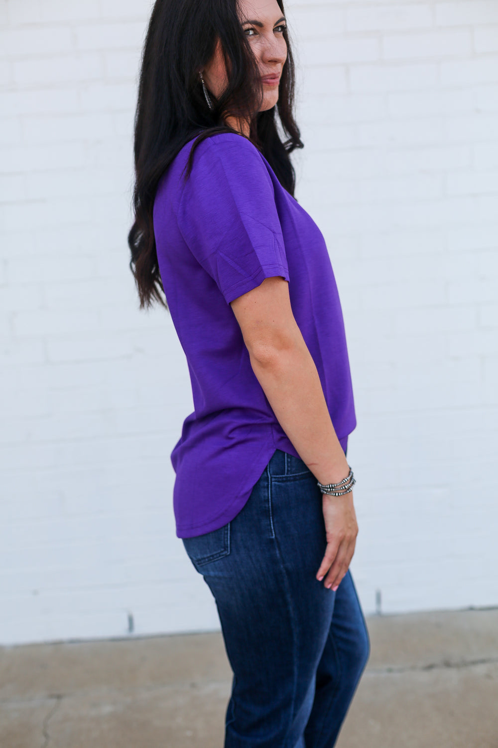 Purple Basic Tee
