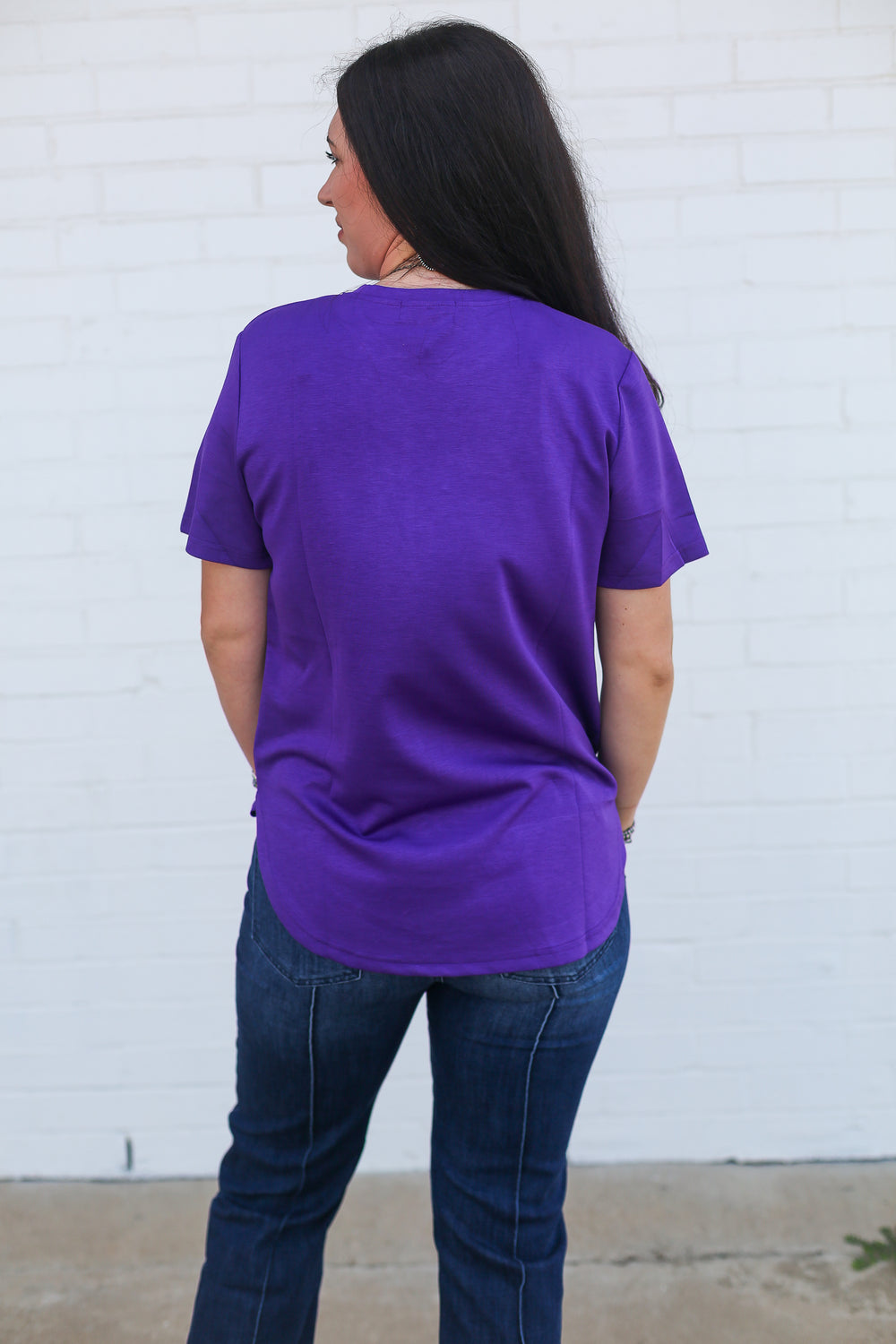 Purple Basic Tee