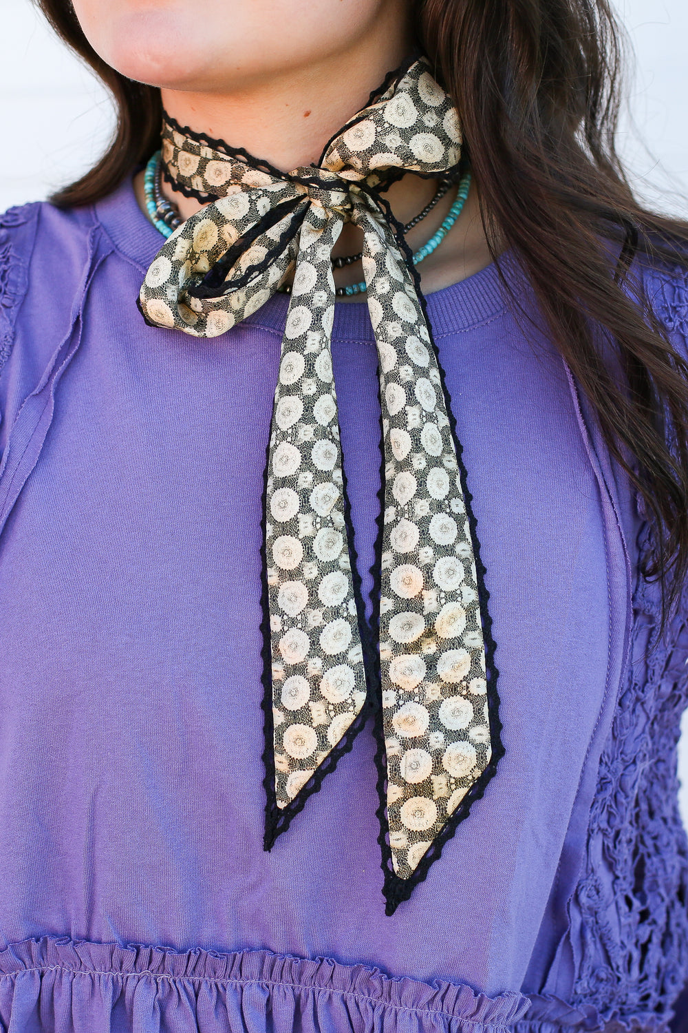 Purple Lacey Ruffled Top