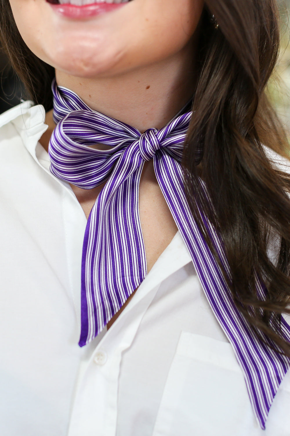 Purple Pinstripe Twilly
