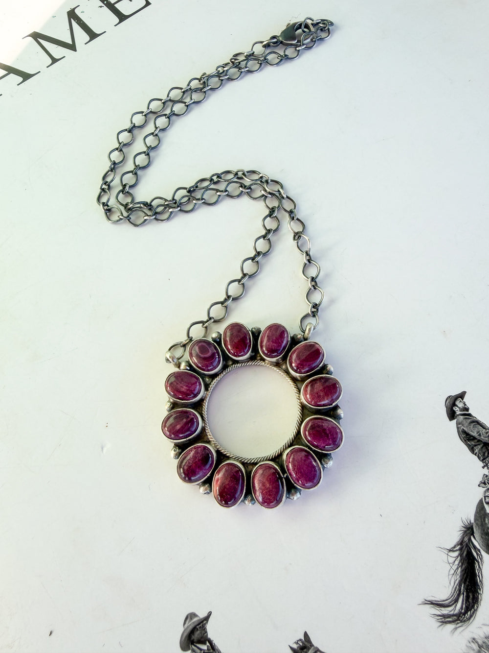 Purple Spiny Infinite Necklace