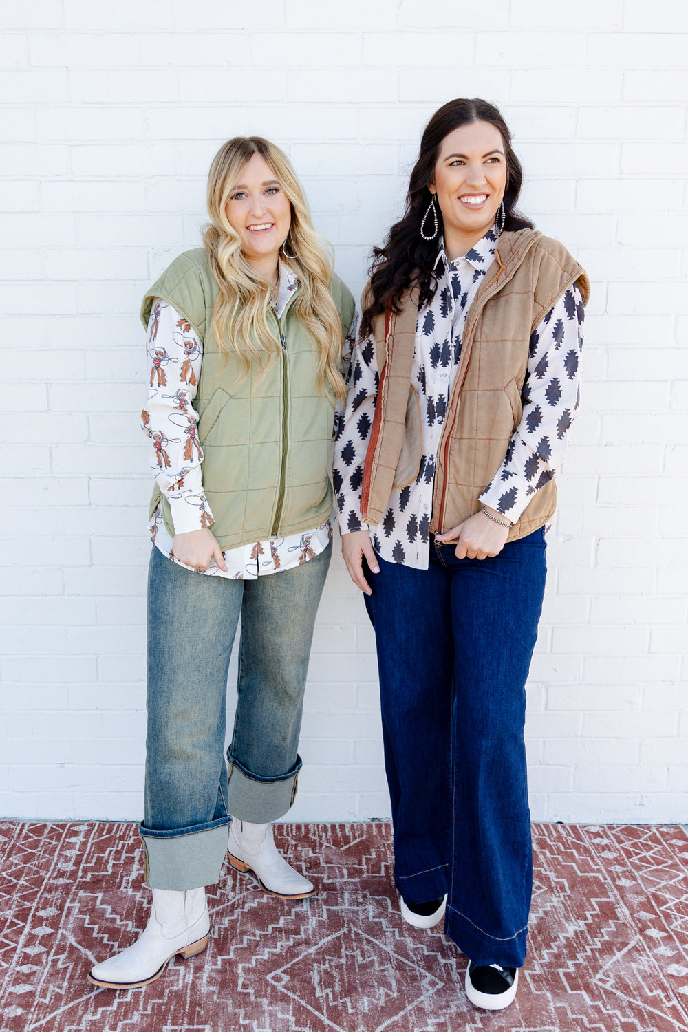 Brown Quilted Vest