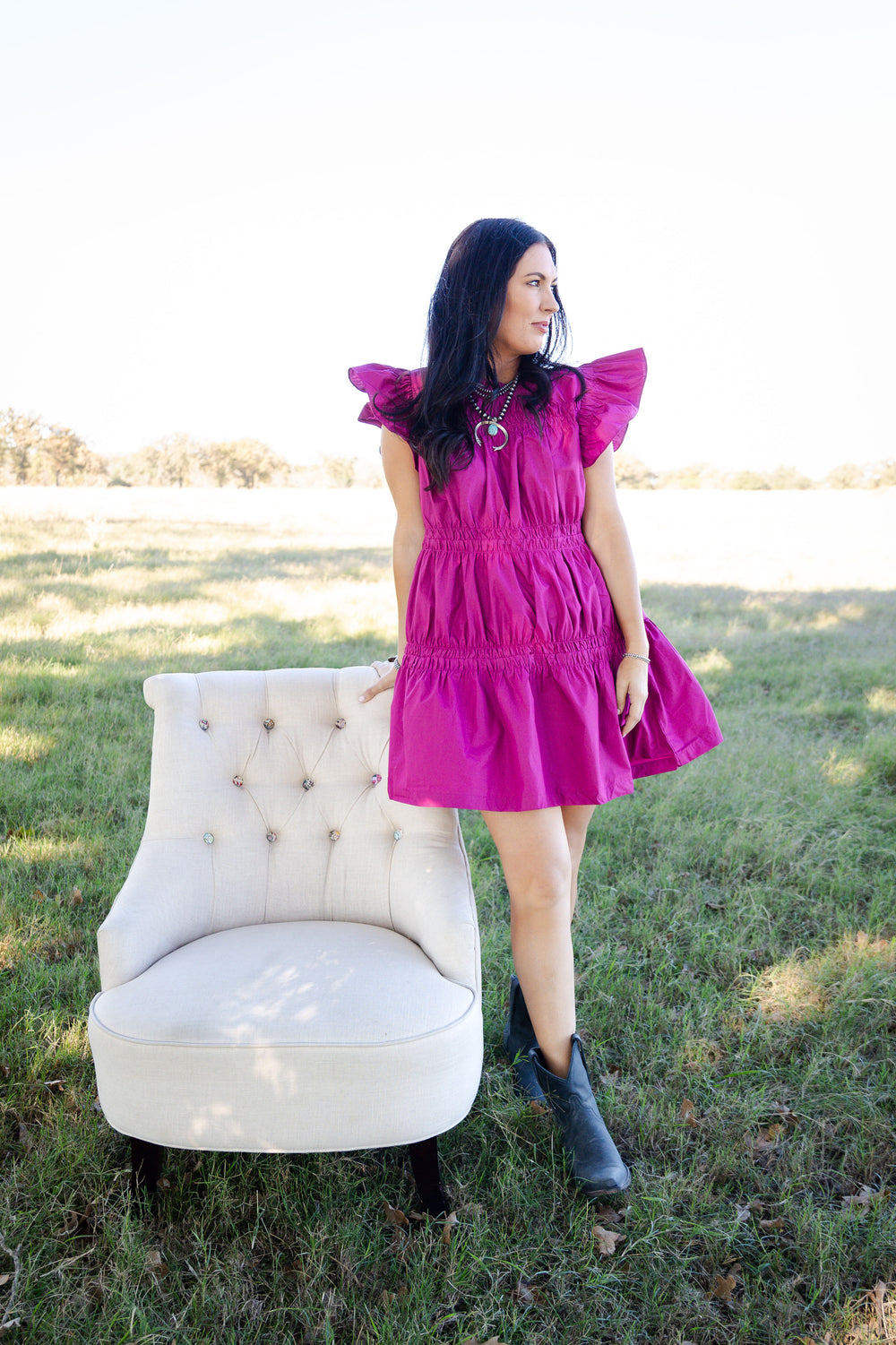 Ruffled Pink Dress