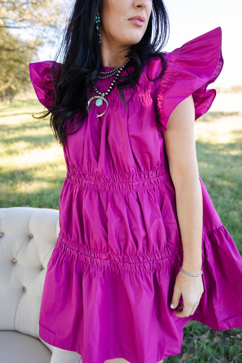 Ruffled Pink Dress