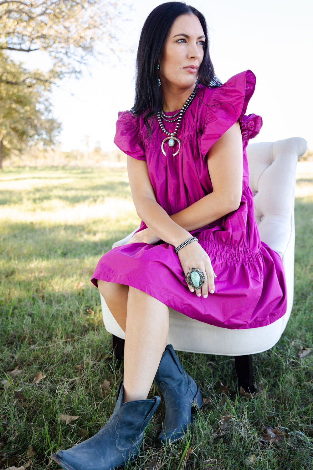 Ruffled Pink Dress