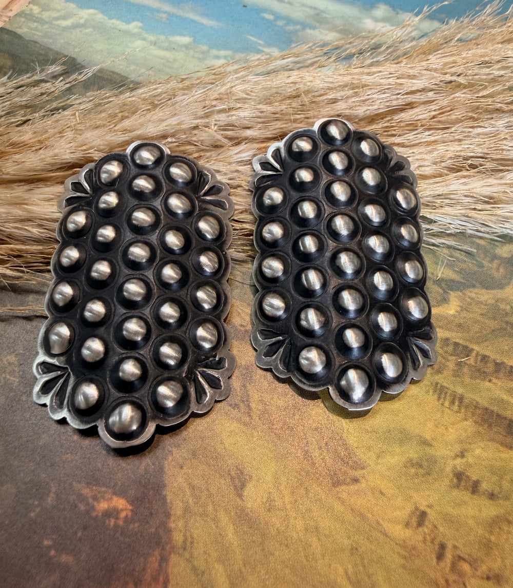 Ranchy Sterling Silver Earrings