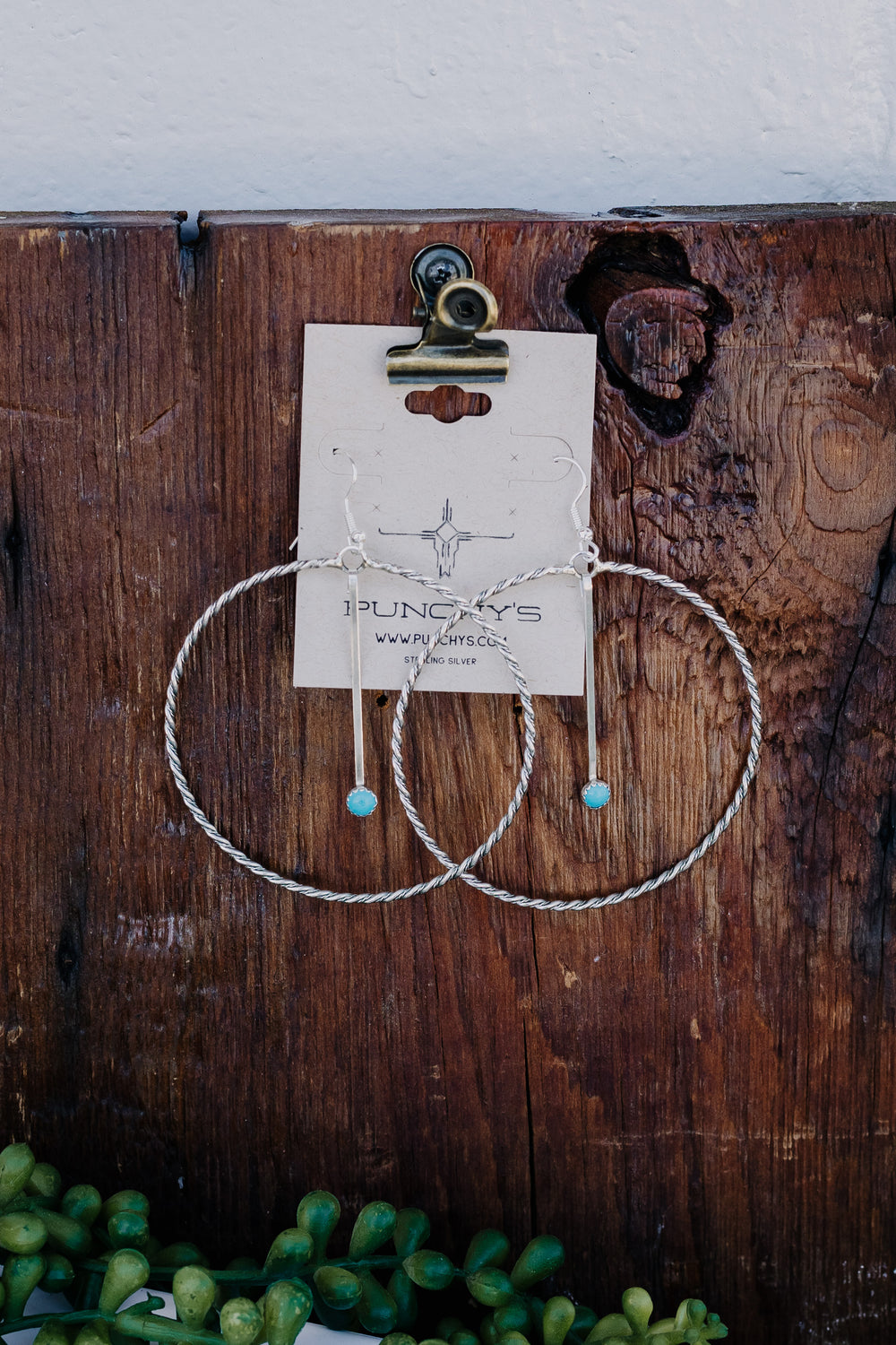 Raton Turquoise Hoops