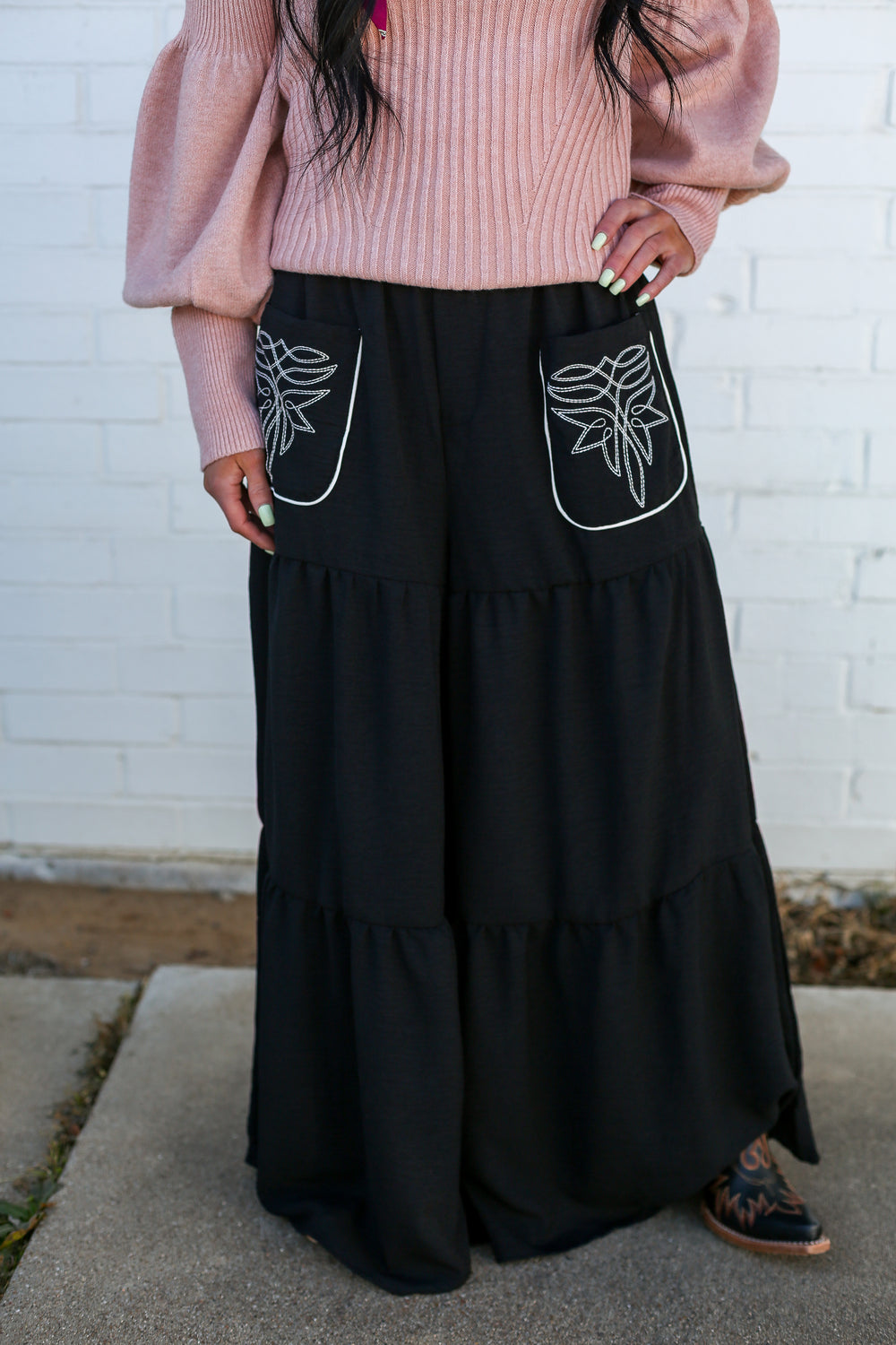 Raven Boot Stitched Pants