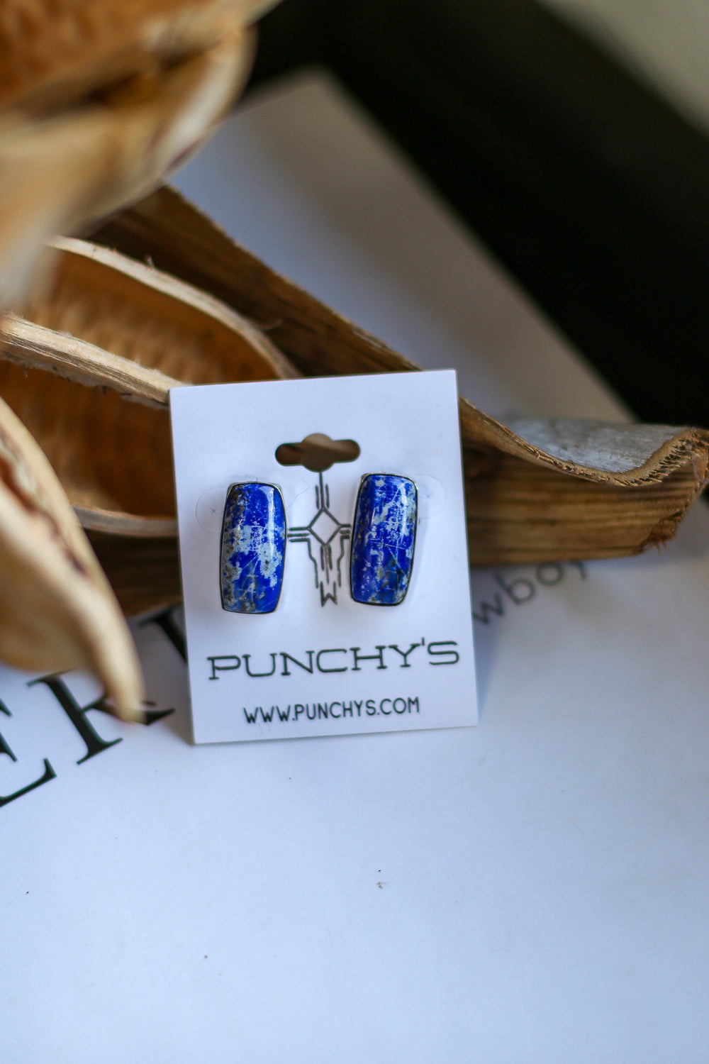 Rectangle Blue Lapis Earring 2.0