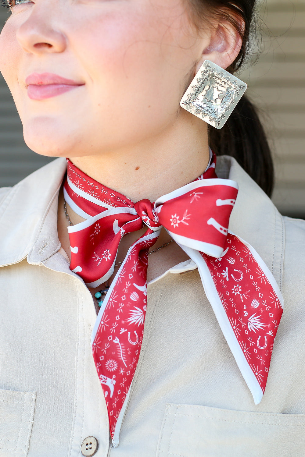 Red Down South Doily Twilly