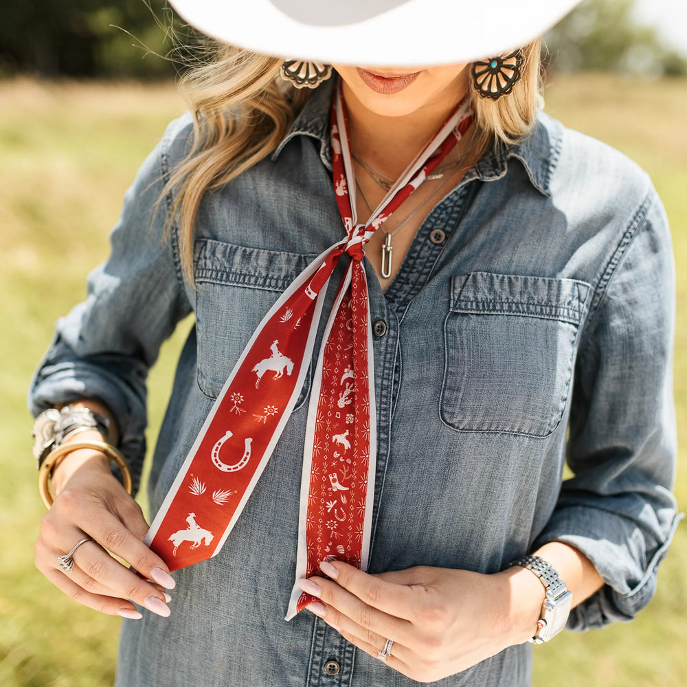 Red Down South Doily Twilly
