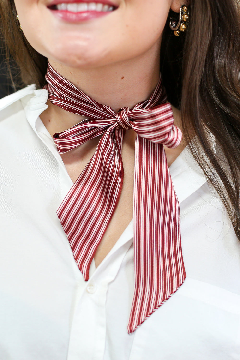 Red Pinstripe Twilly