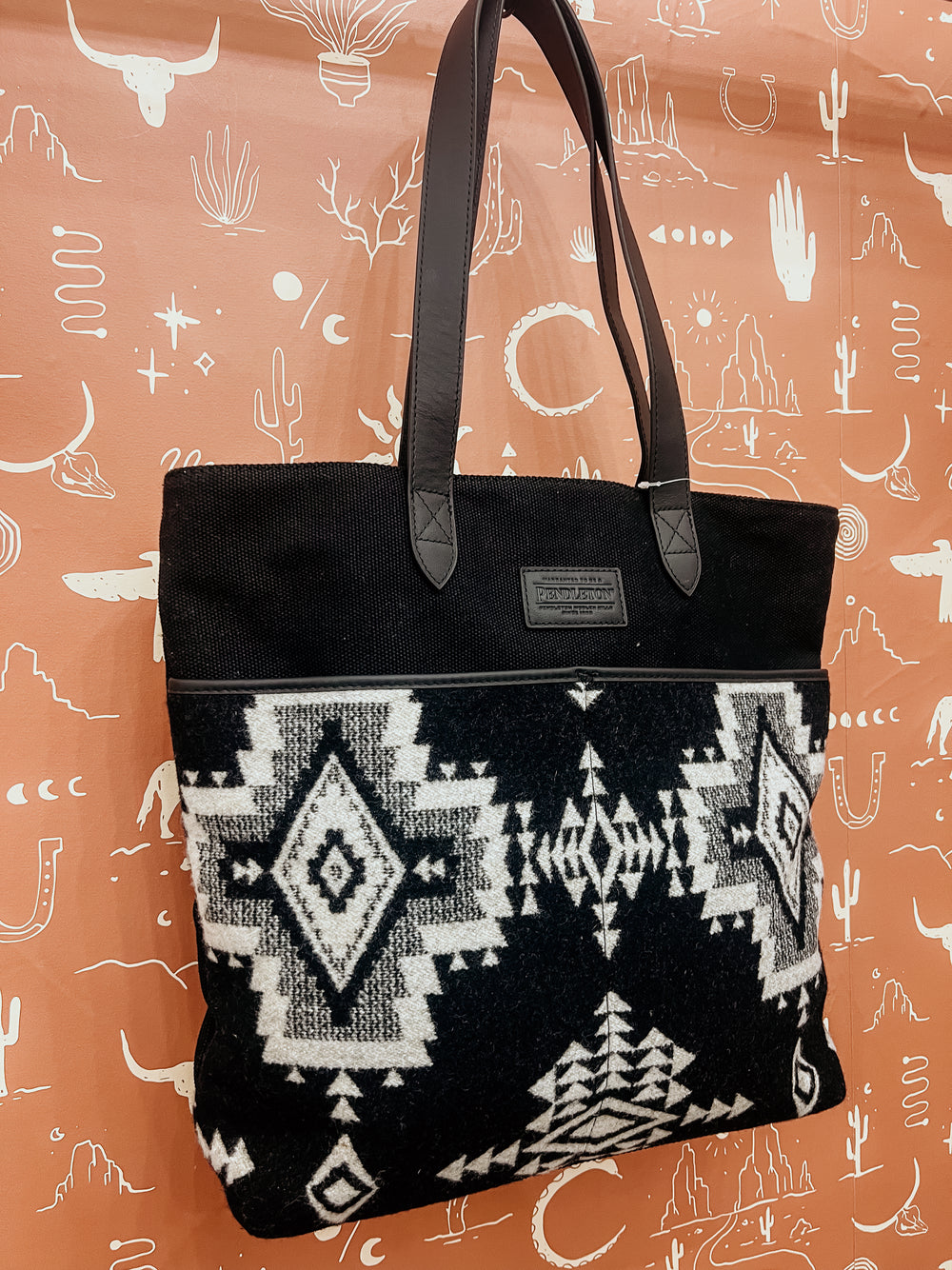 Rock Point Black Pendleton Tote