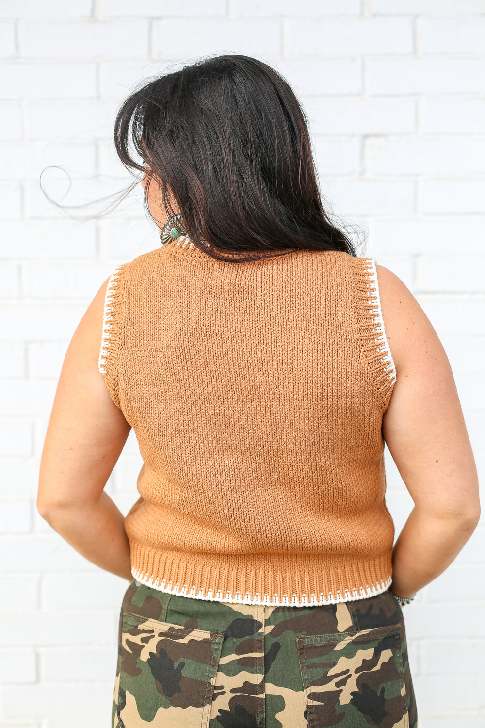 Rodeo Knitted Sleeveless Sweater
