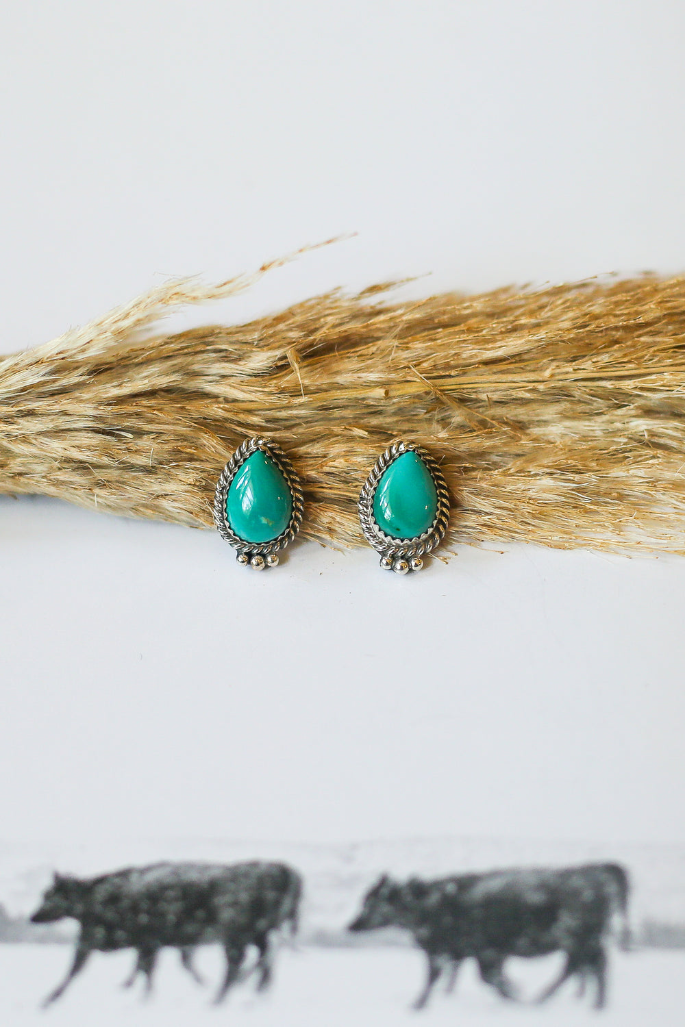 Roped Edge Teardrop Studs 2.0