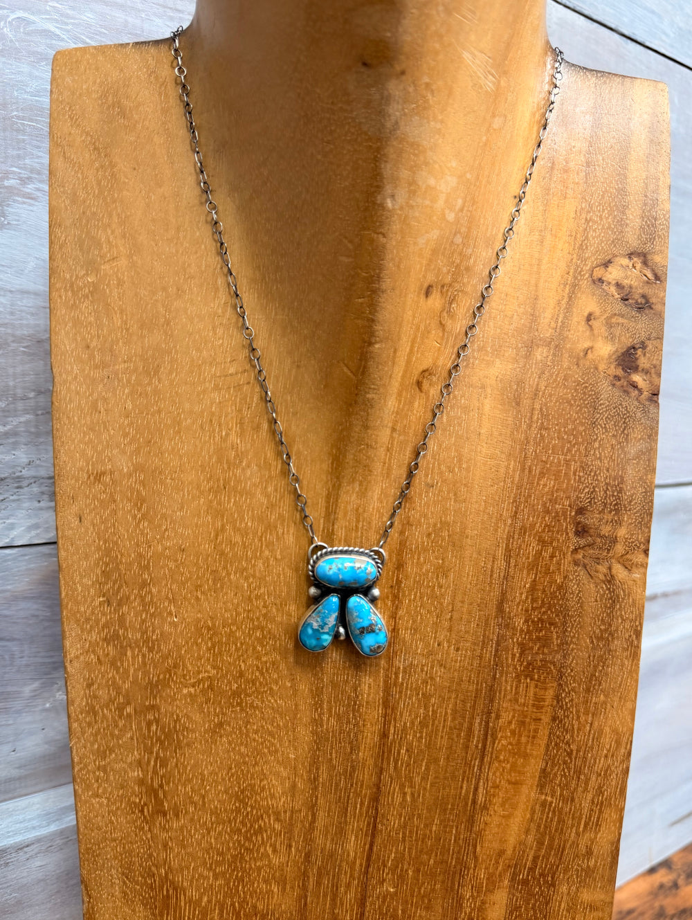Roped Triple Threat Turquoise Necklace 1.0