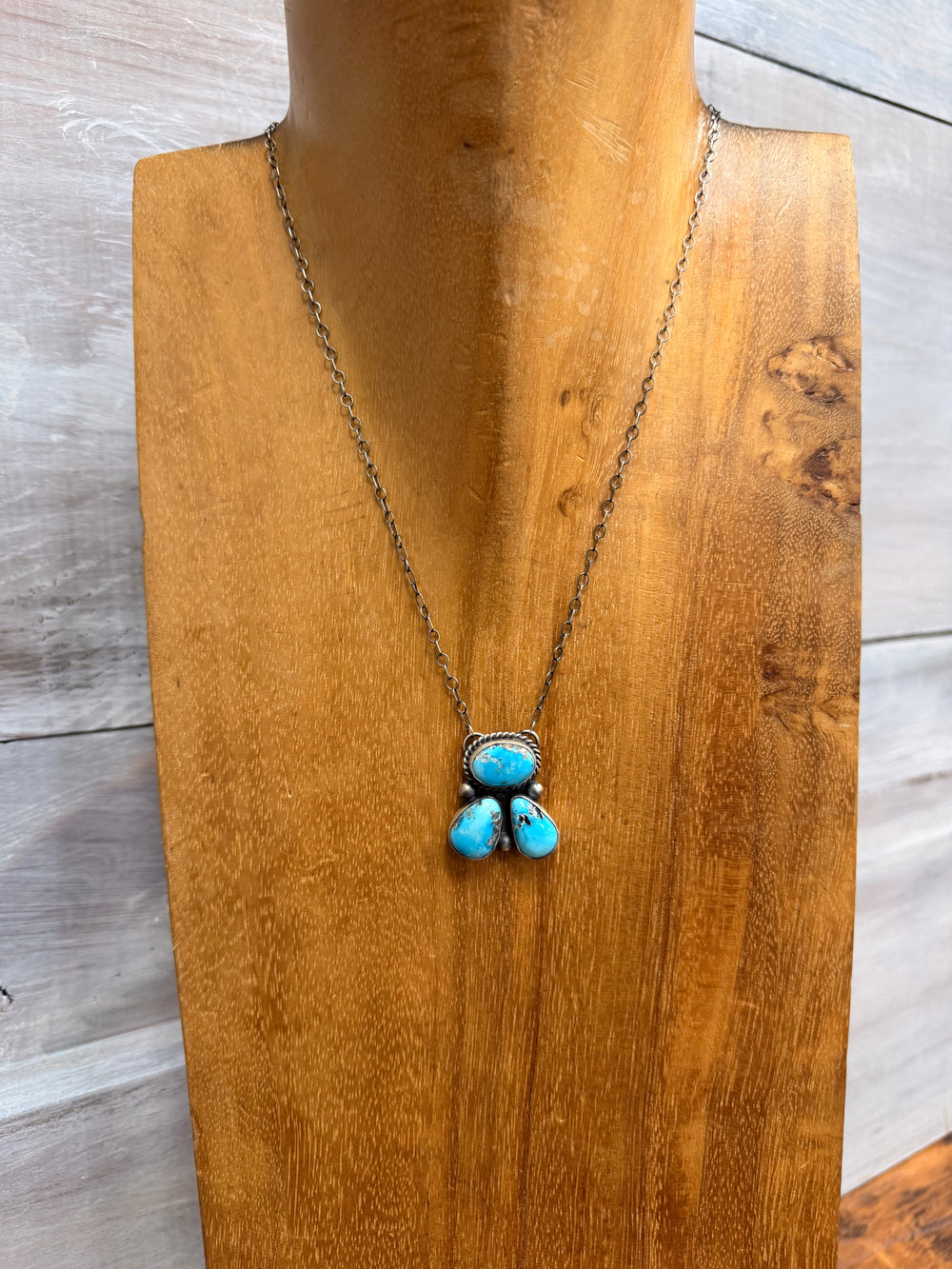 Roped Triple Threat Turquoise Necklace 2.0