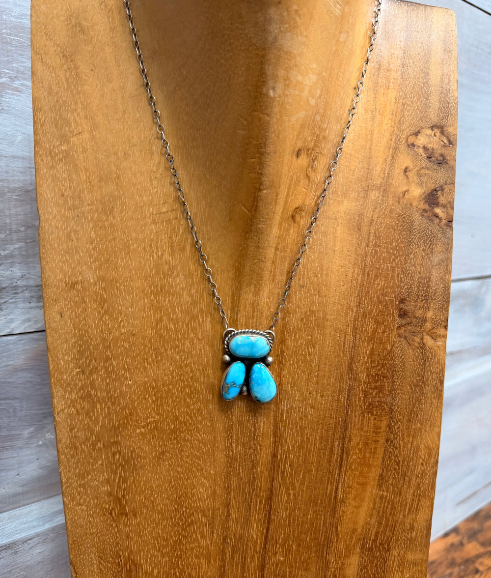 Roped Triple Threat Turquoise Necklace 3.0