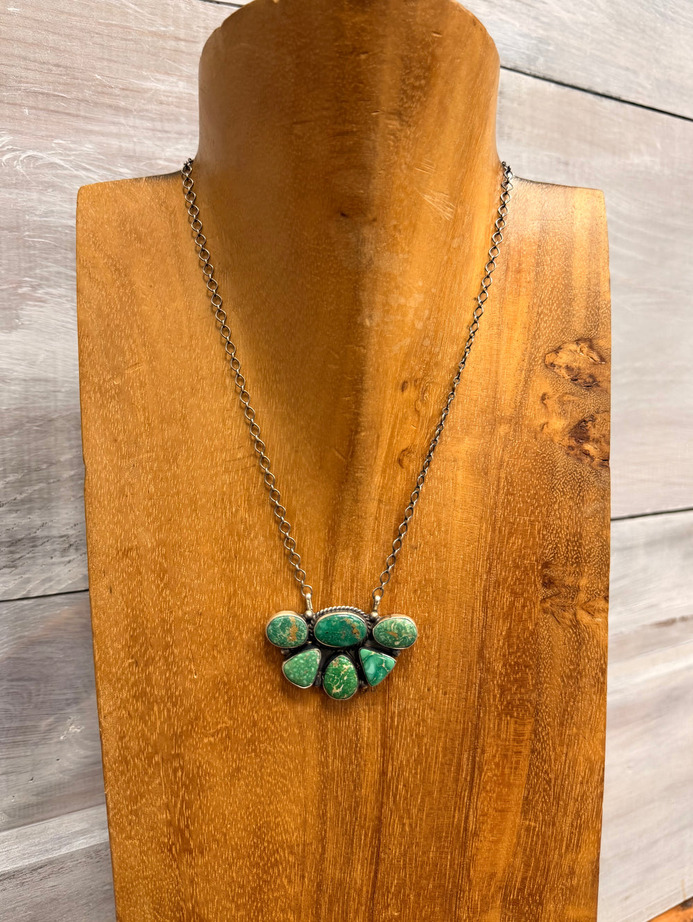 Royston Half Cluster Turquoise Necklace 2.0