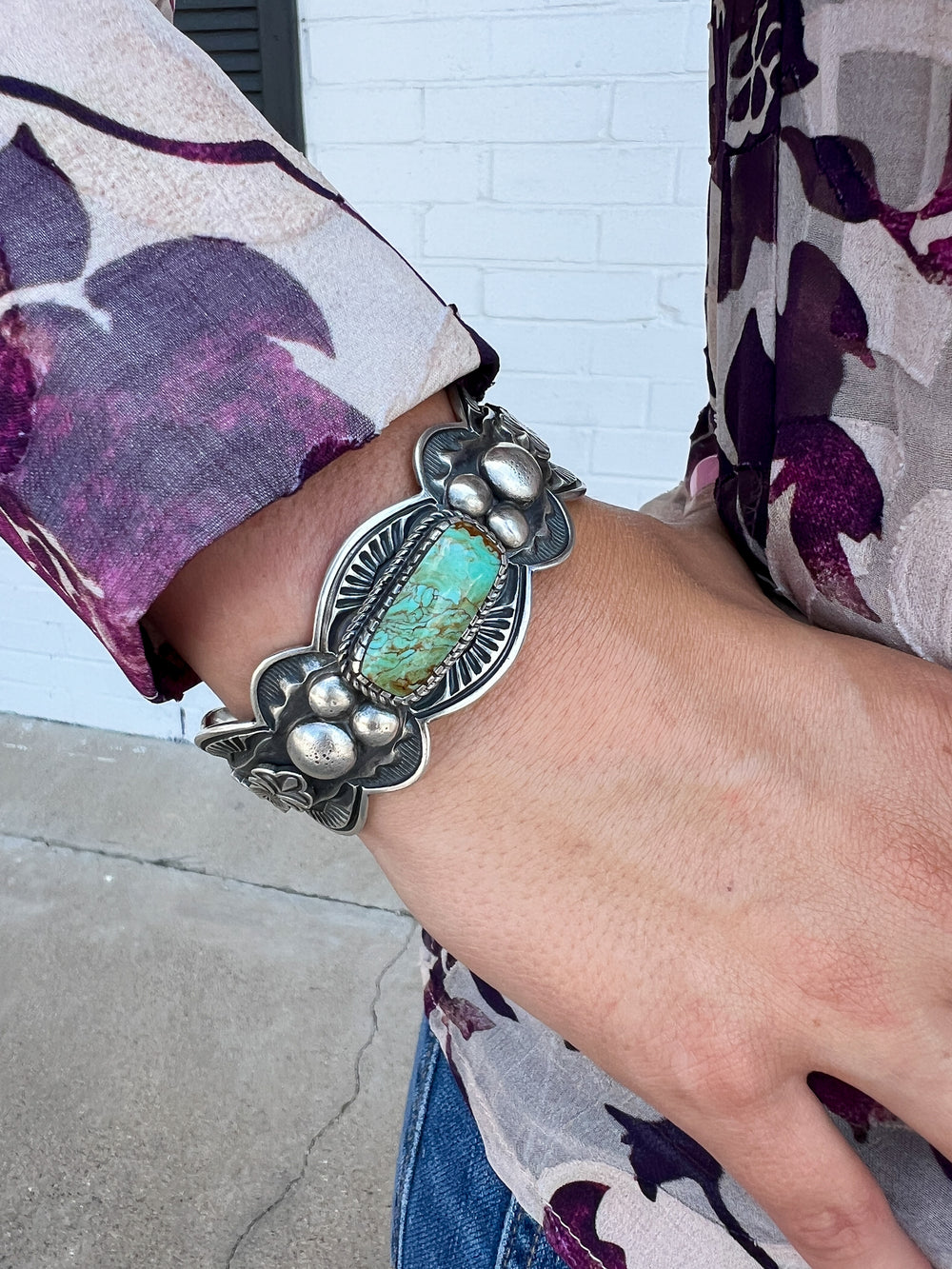 Royston Rectangle Scalloped Cuff