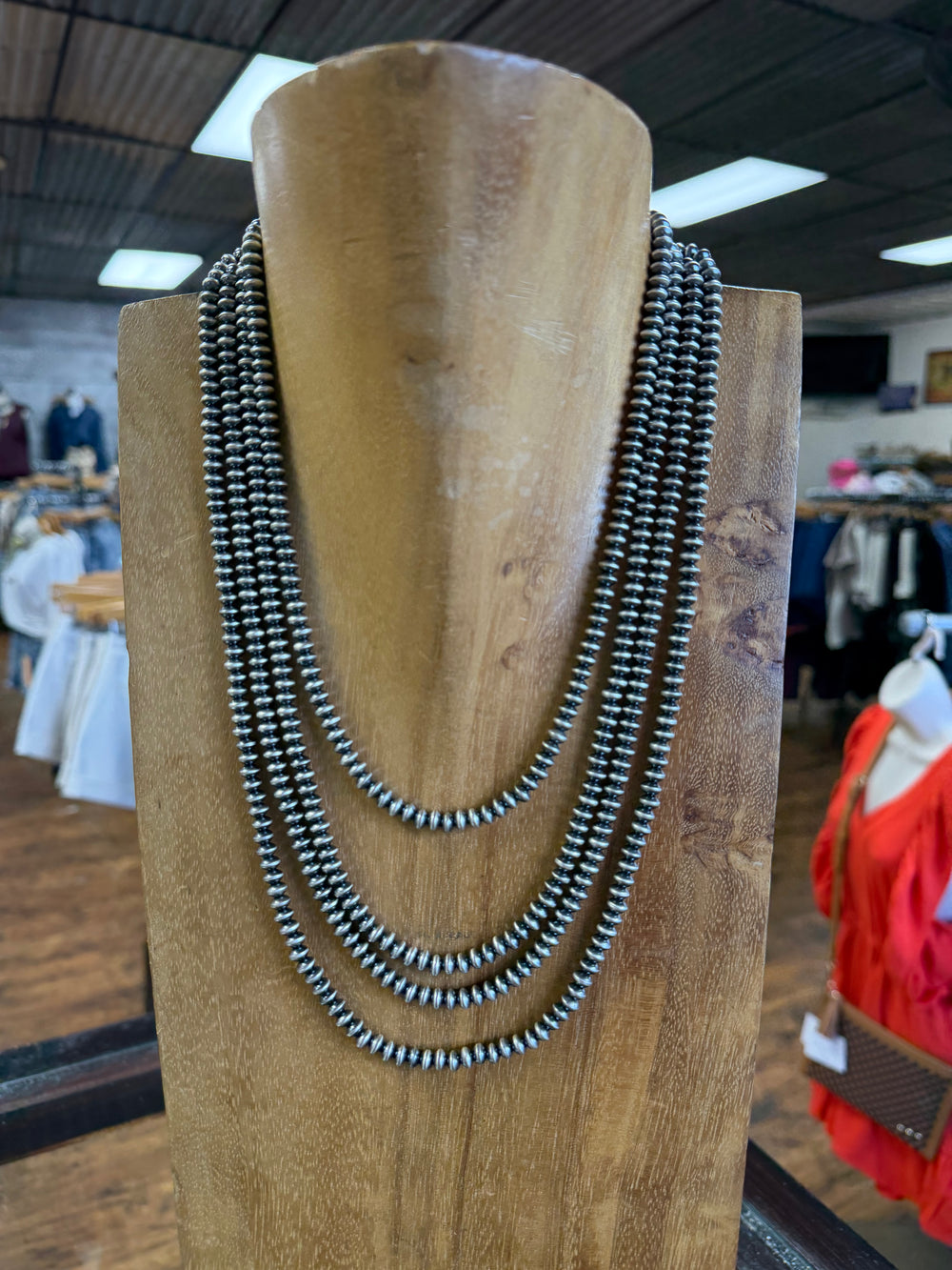 Ruby Haley 5.5mm Saucer Navajo Pearl Necklace