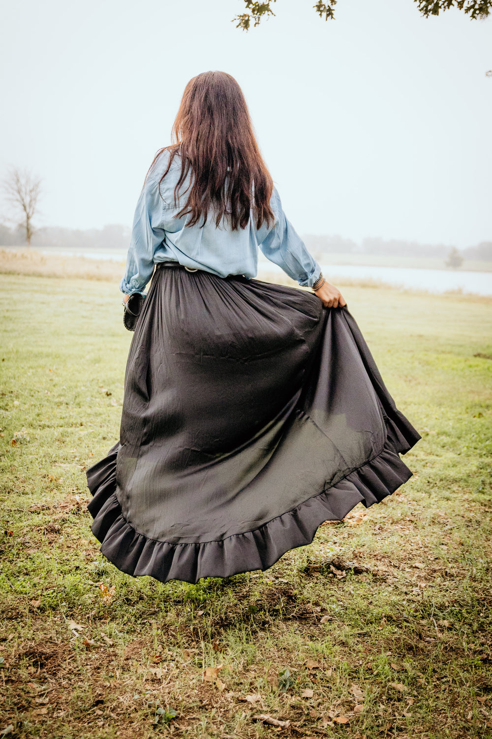 Strapless High Low Satin Dress/Skirt