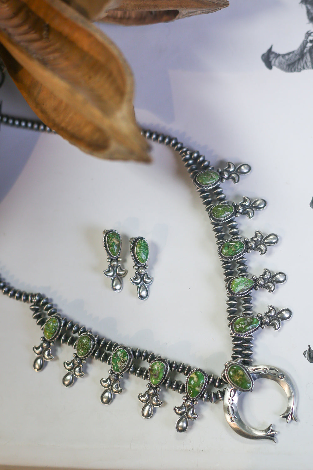 Sagebrush Squash Blossom Set