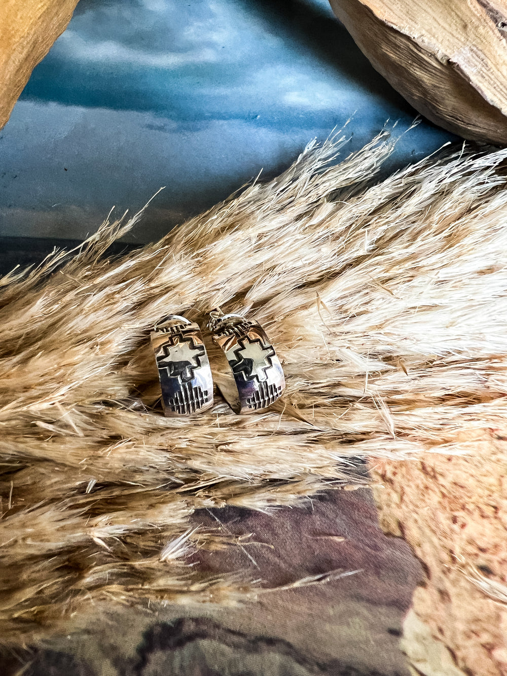 Petite Aztec Hoop (Variations Available)