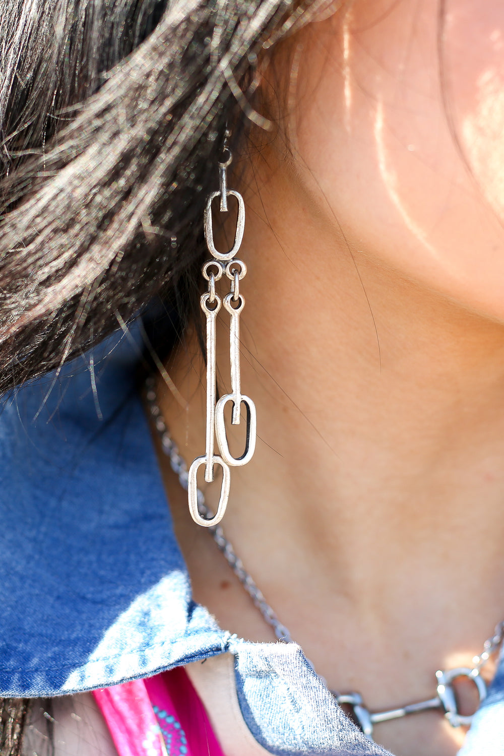 Silver Dangling Earrings