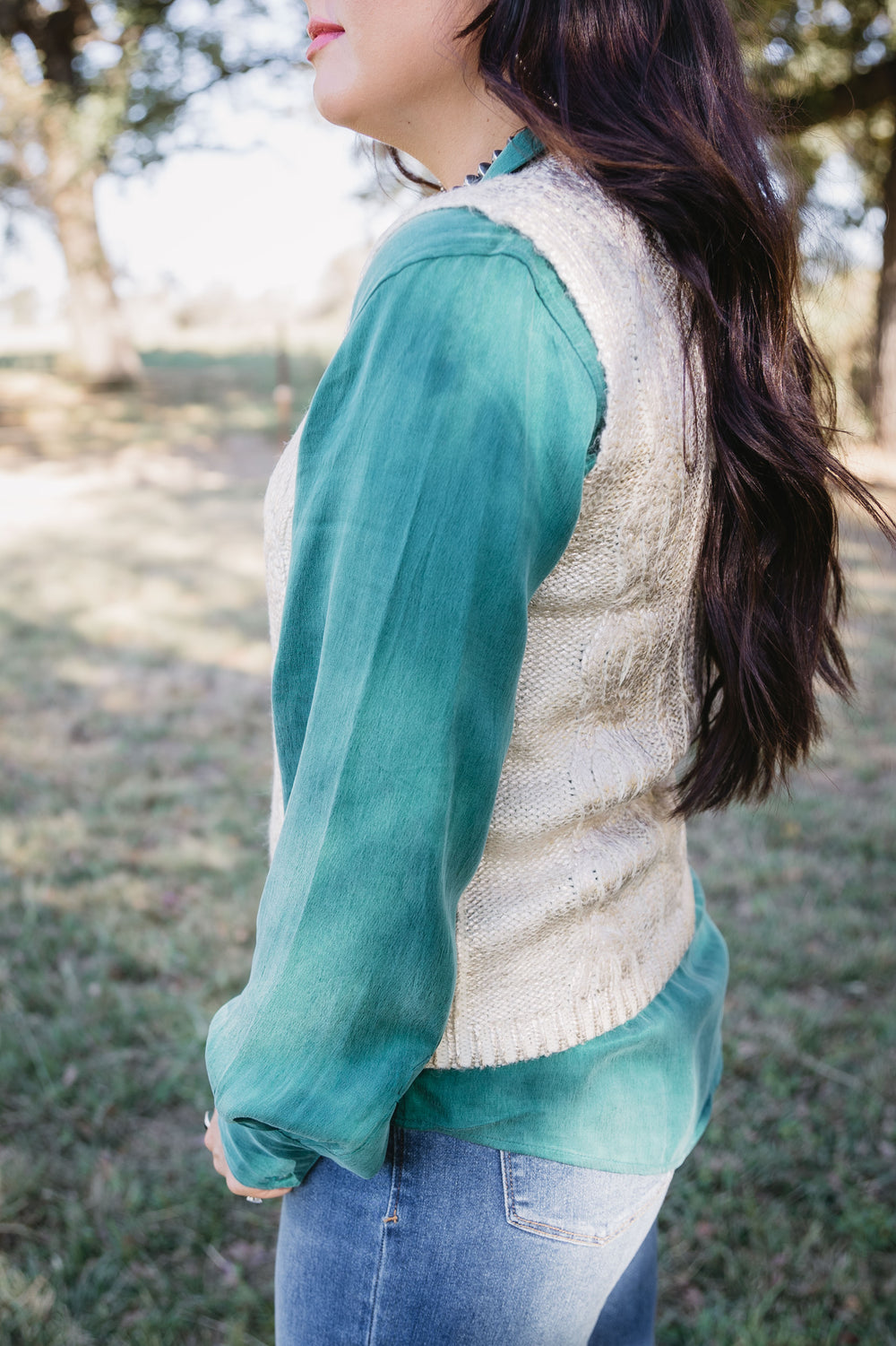 Silver Shimmer Sleeveless Sweater