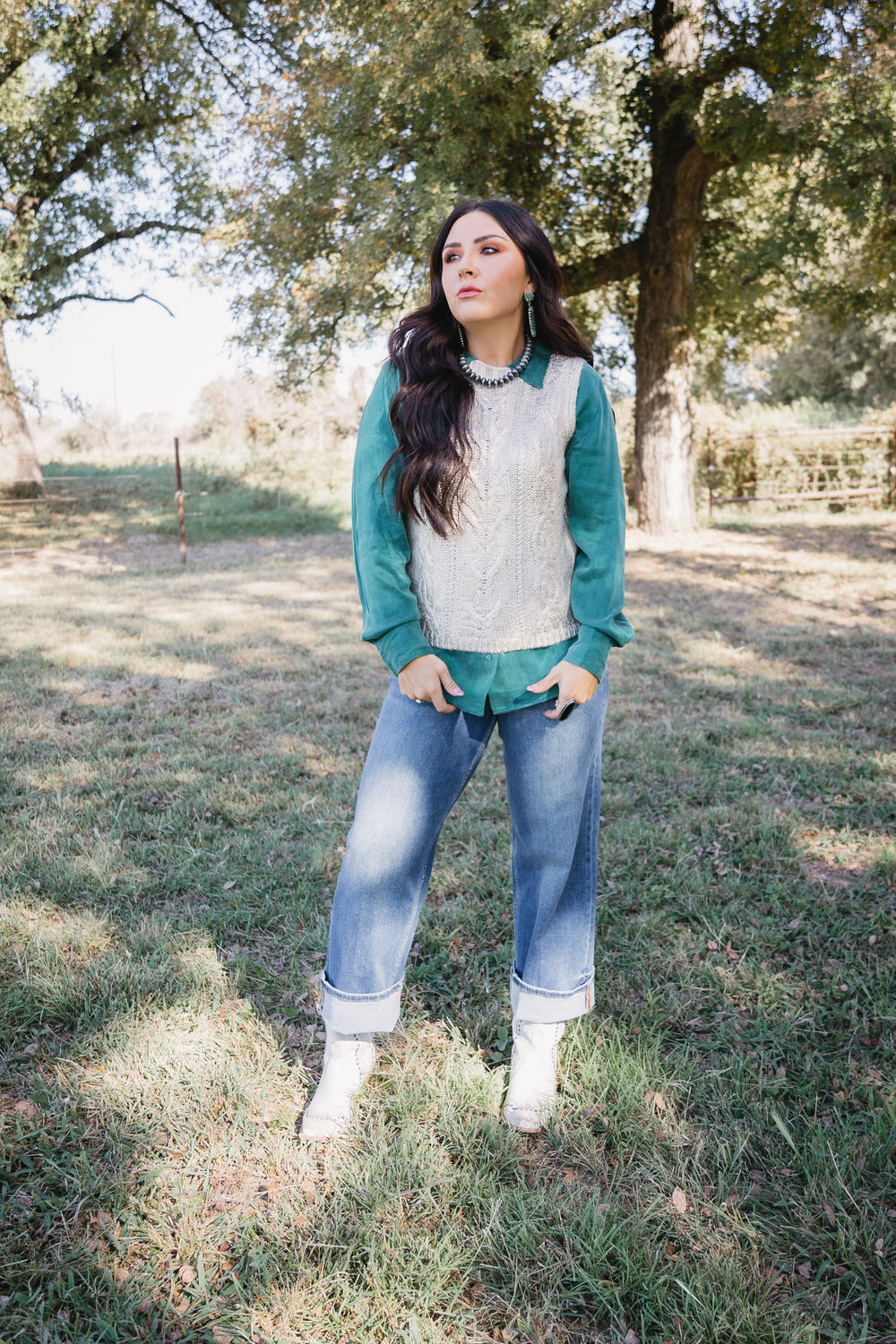 Silver Shimmer Sleeveless Sweater