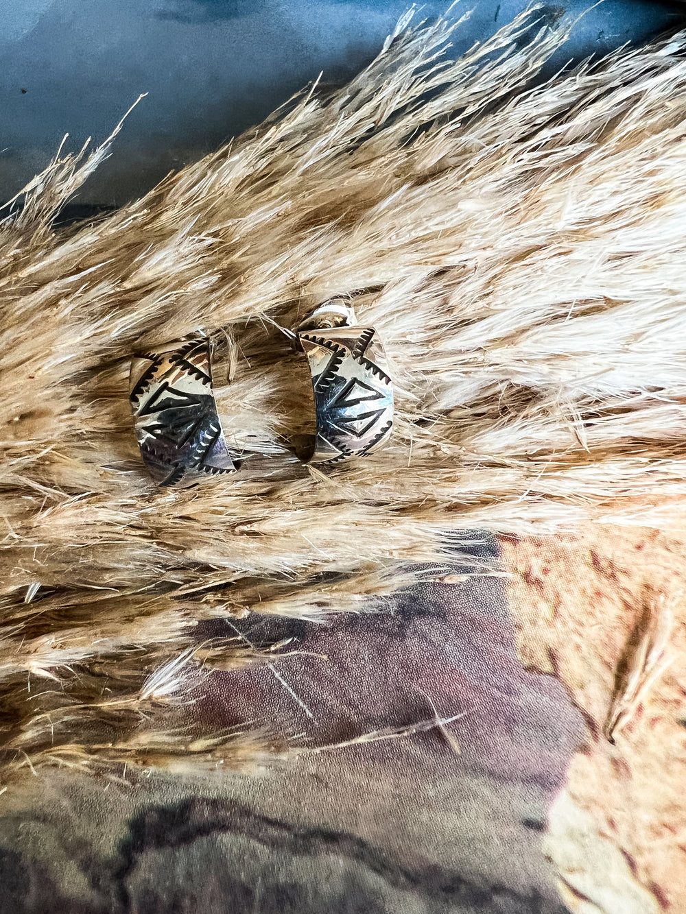 Petite Aztec Hoop (Variations Available)