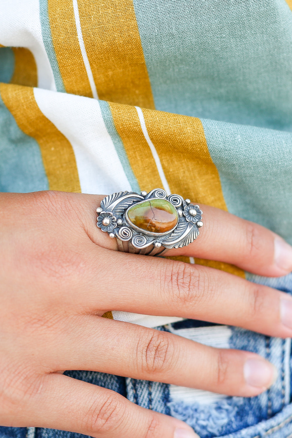 Size 7 1/2 Eliza Turquoise Ring