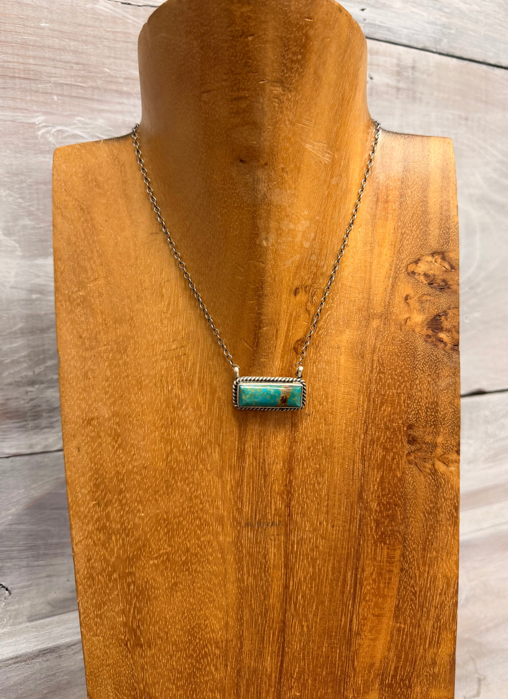 Skeets Turquoise Bar Necklace 3.0
