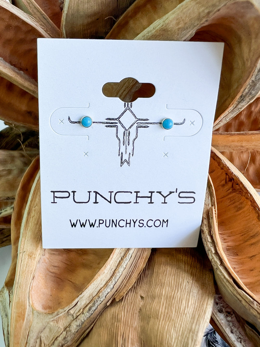 Smooth Edge Turquoise Nano Studs