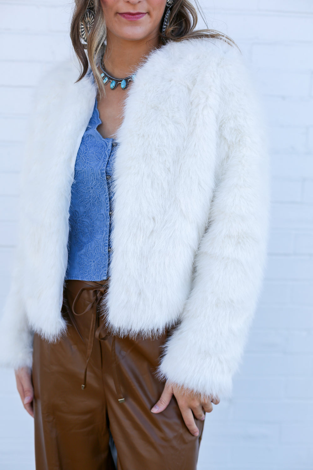 Snow White Fur Jacket