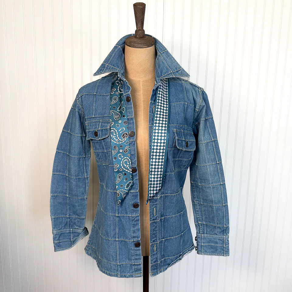 Luck Be A Paisley Denim Blue Twilly