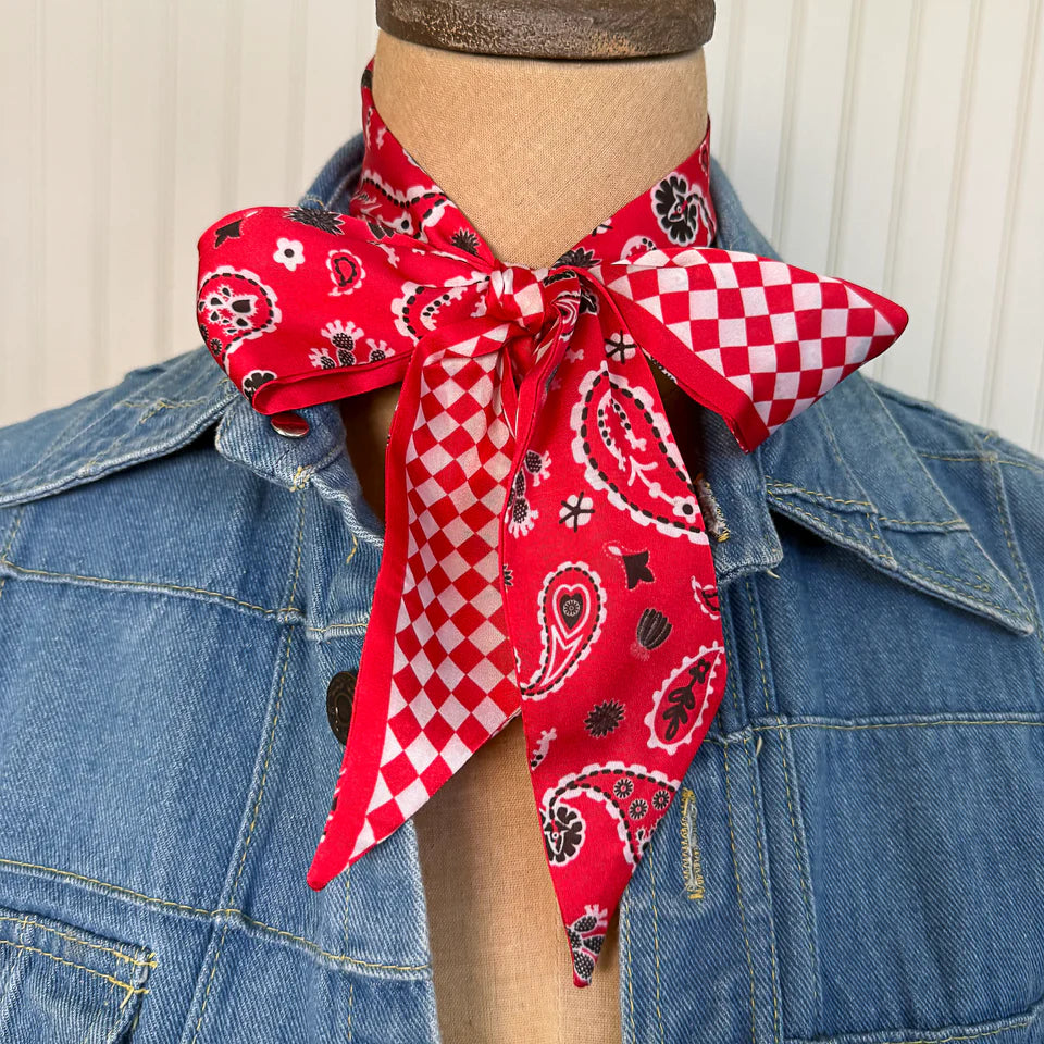 Luck Be A Paisley Red Twilly