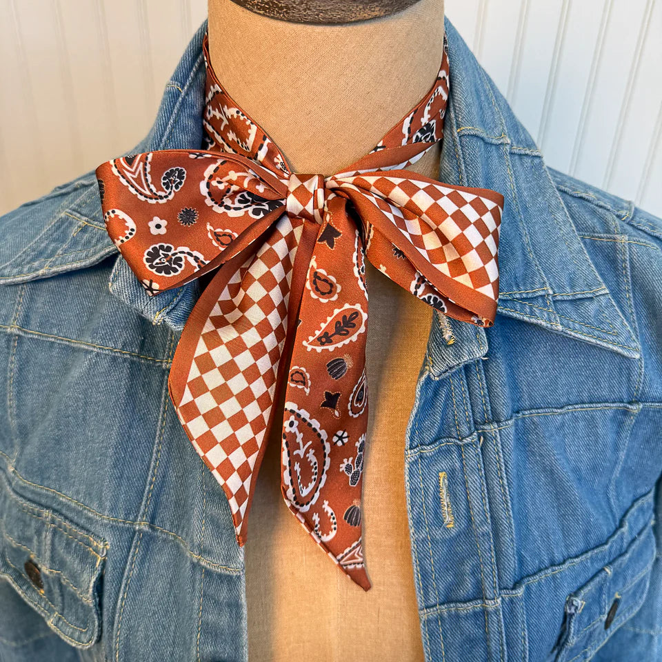 Luck Be A Paisley Saddle Twilly