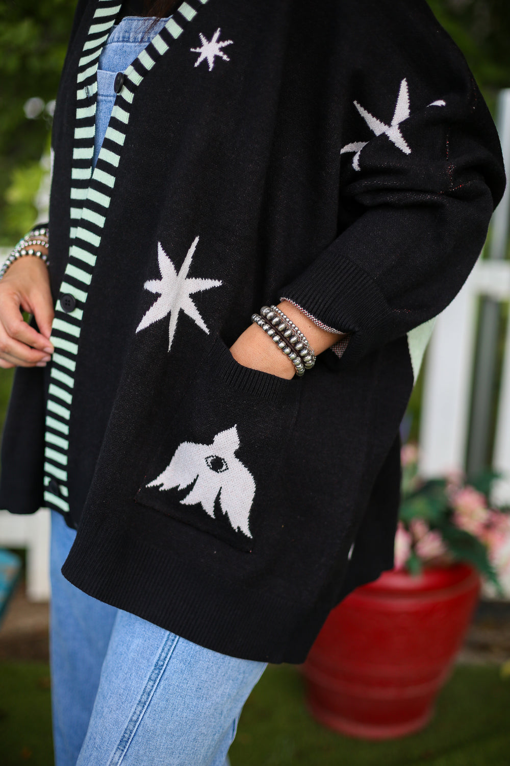 Starry Night Oversized Cardigan