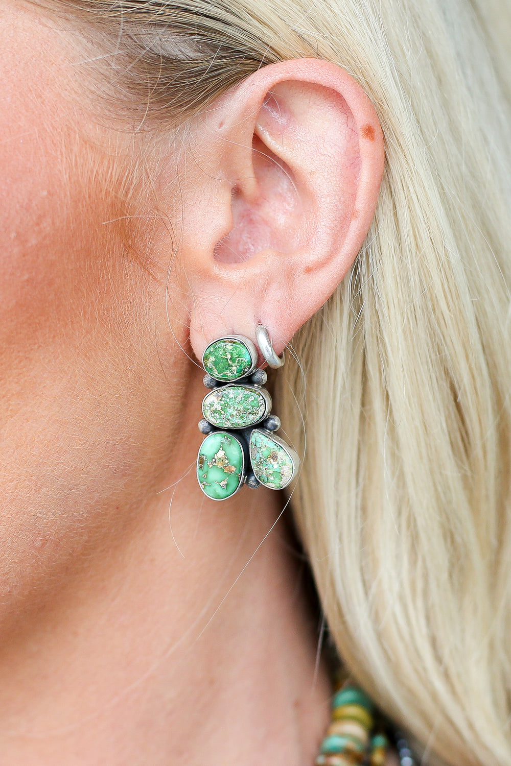 Steelie Sonoran Gold 4 Stone Earrings