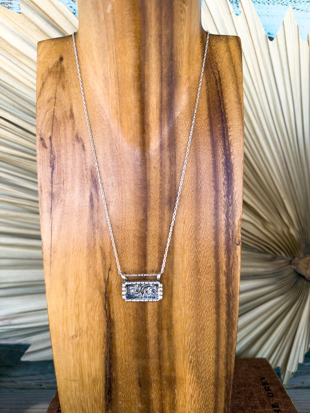 Sterling Silver Engraved Necklace