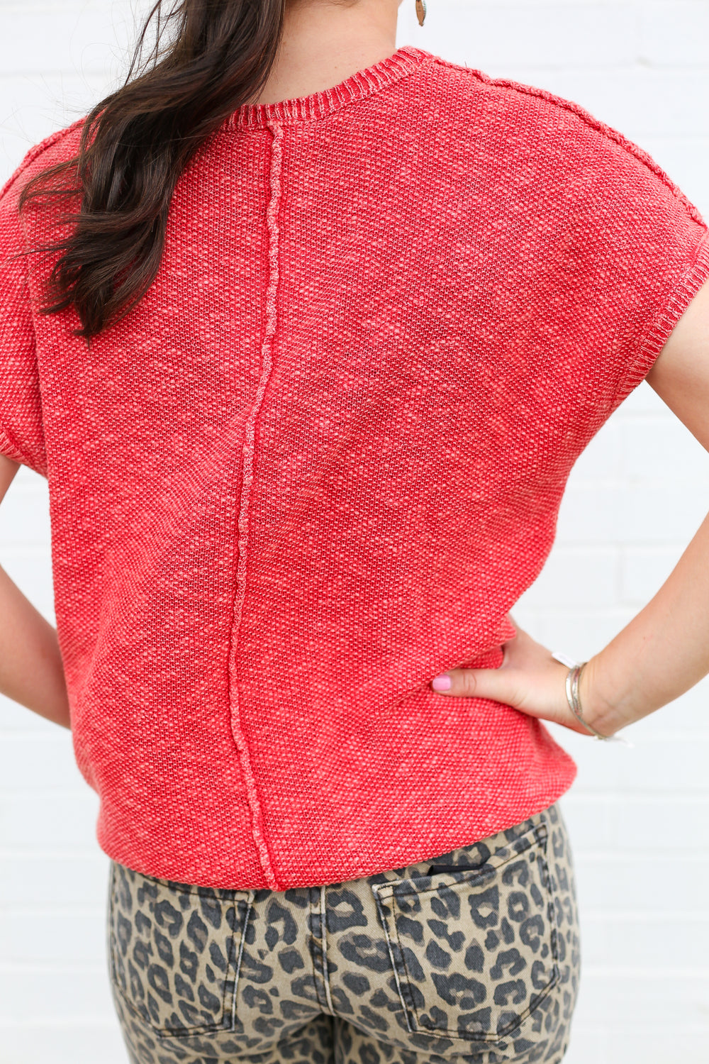 Susie Red Basic Knit Tee