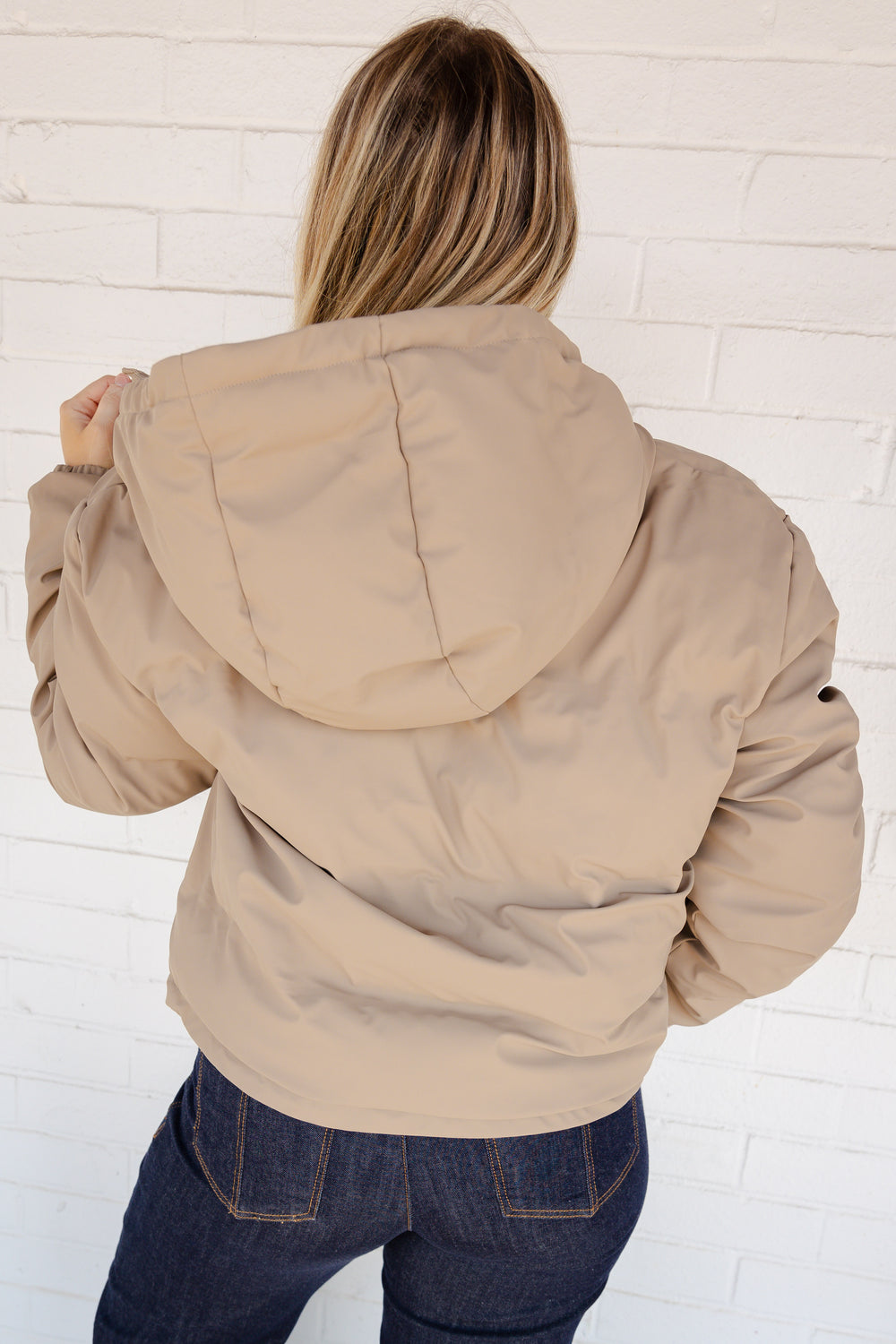 Tan Puffer Jacket