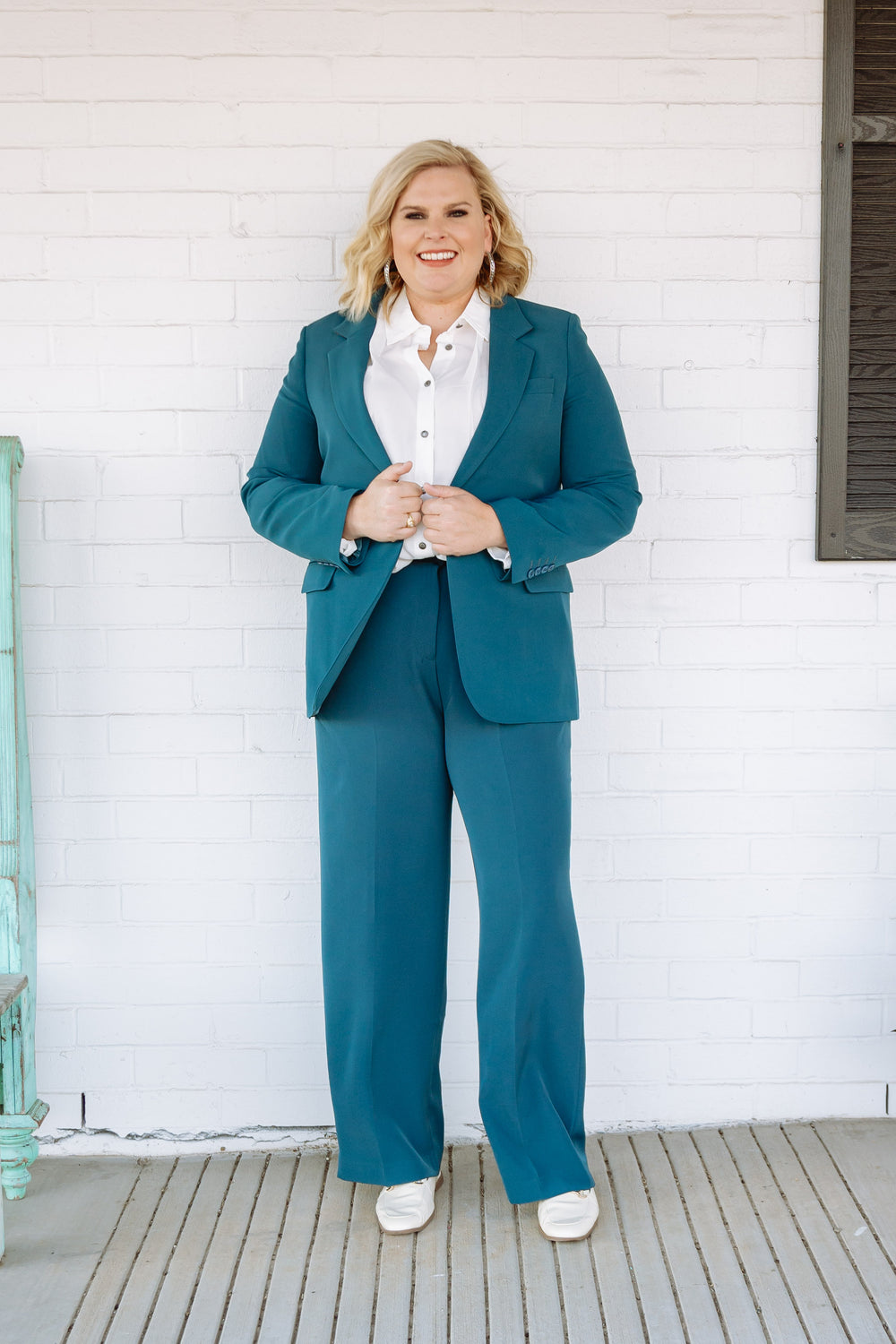 Teal Baylor Blazer