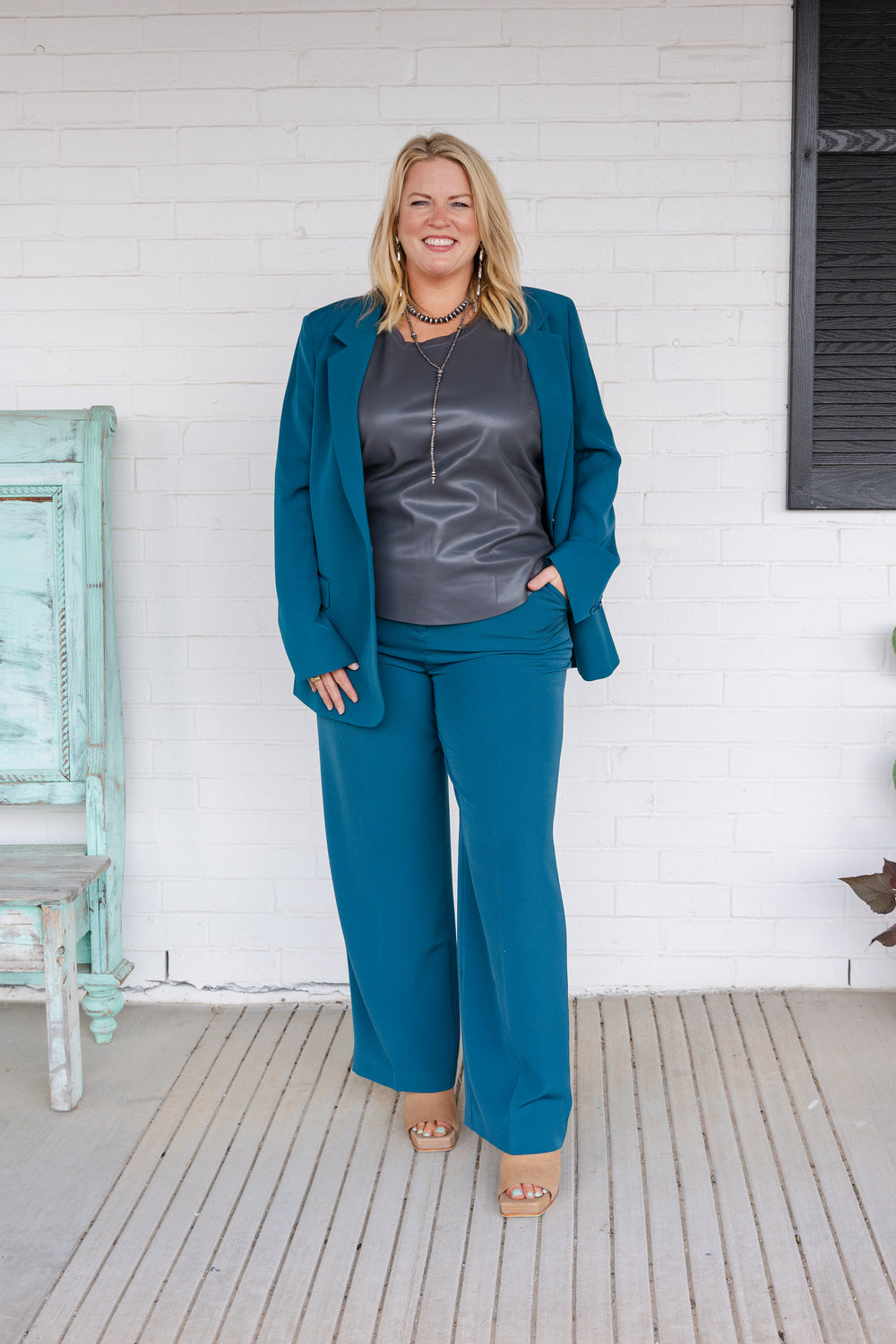 Deep Teal Trousers