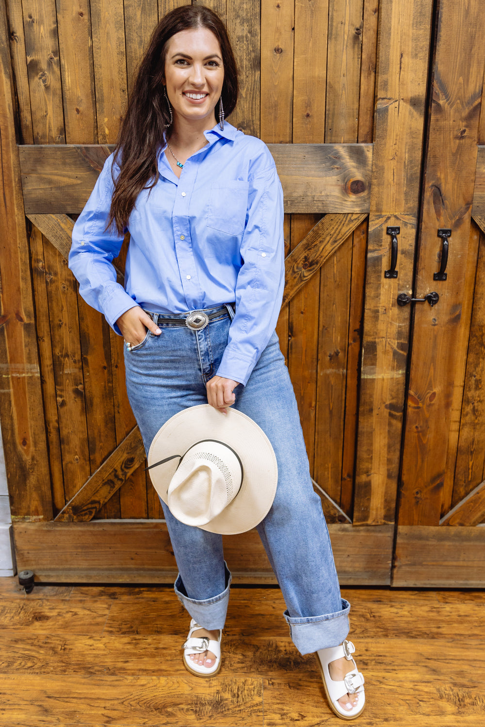 The Blue Lola Button Down