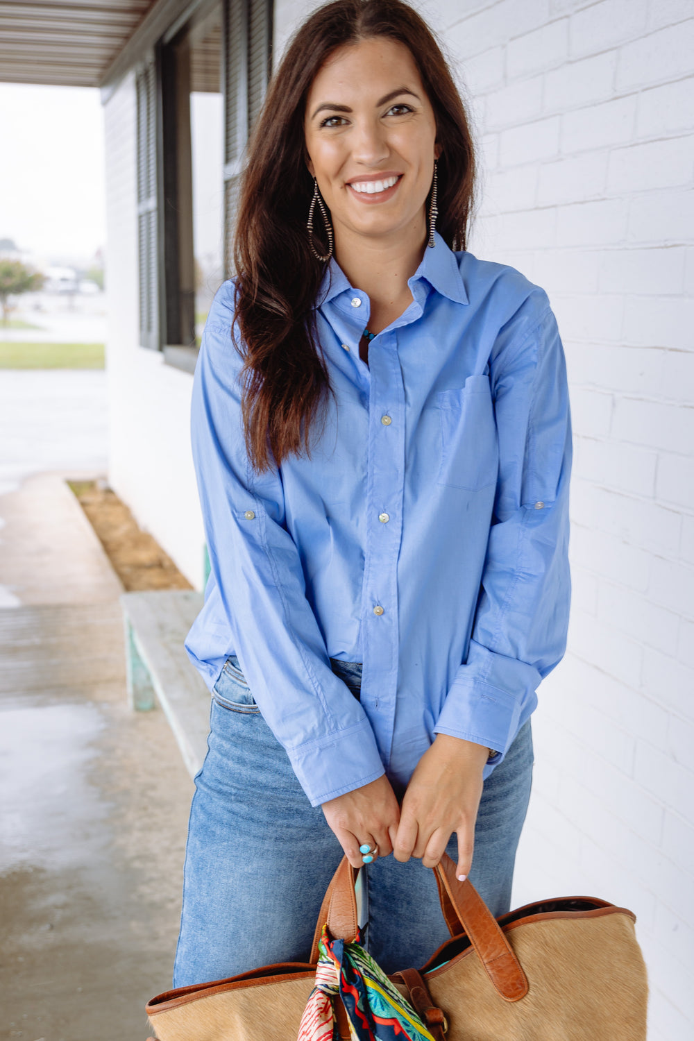 The Blue Lola Button Down